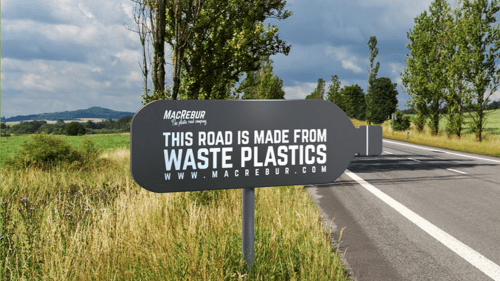 đường được làm từ rác thải nhựa